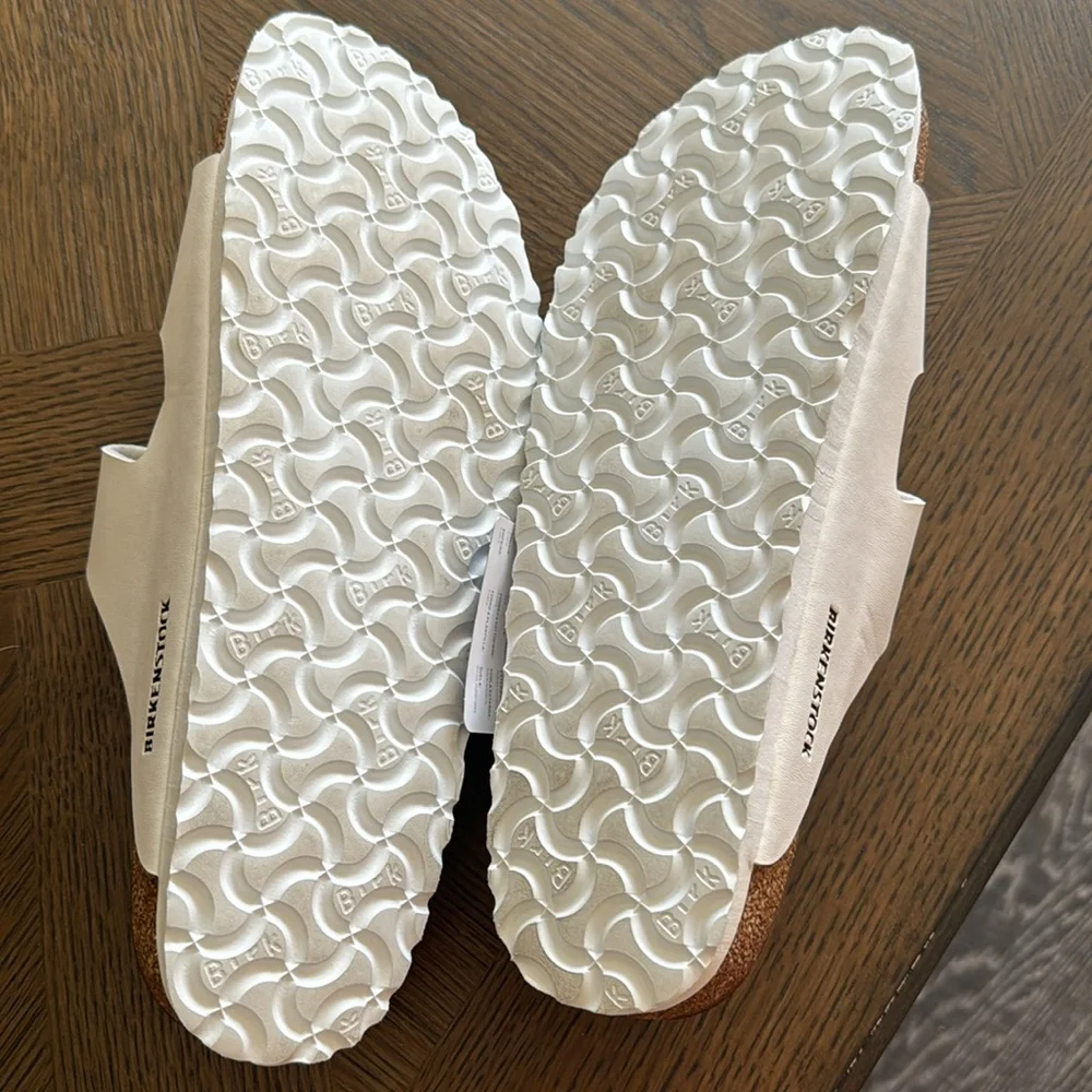 BIRKENSTOCK Arizona Deserts slide Sandal Men, White,SZ 42EU 9US,BRAND NEW$135
